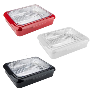 Convenient Foil Pan Organiser Set Includes Frame Base For Secure Transport Replaceable Trays Party Essential