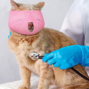 Cat Mouth Cover Breathable Mask Anti-bite and Anti-lick Kitty Calm Down Mouth Cover