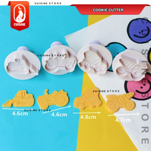 Cetakan Kue Kering Cookie Cutter Fondant plunger Transportasi Kendaraan Mobil Pesawat Truck Lucu