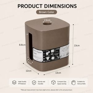 Japanese No-Drill Multi-Purpose Toilet Paper Storage Box