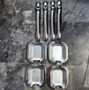 [nhiều lựa chọn]Tay cửa inox xịn chén hõm cửa nhựa mạ crom Mercedes Sprinter bảo vệ trang trí cửa xe