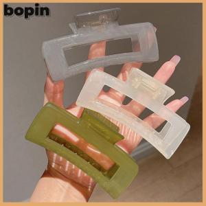 Bopin Oversize Fashion Hair Claws Hair Clips for Girls Women Transparent Hair Claws Ponytail Claw Clip Crab Hair Accessories Headwear
