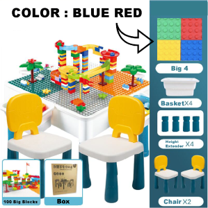 Children Multi-Function Building Blocks Table