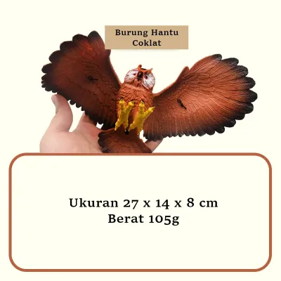 Figure Hewan Burung Elang Terbang Animal Model Eagle Toys Koleksi Pajangan Miniatur Mainan Binatang Karet Hadiah
