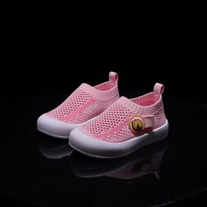 Simba Star Summer Childrens Tennis Shoes Casual Hollow Breathable Boys Flying Woven Shoes Girls Soft Bottom Slip-on Sneakers ㏇L0514