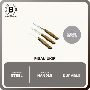 Pisau Set Ukir Stainless Steel|Garnish|Paring|Carving Knife AF196