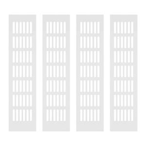 Aluminum Cabinet Vent Grilles Moisture Odor Prevention Ventilation Covers Quick Fixing for Kitchen Bathroom Furniture