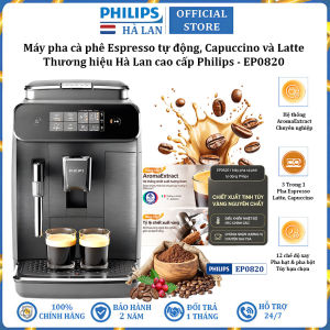 Máy pha cà phê Espresso tự động loại Panarello 800 pha Capuccino và Latte thương hiệu Hà Lan cao cấp Philips EP0820 - BH 2 NĂM