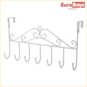 E.B. Door Rear Hook Door Hanging Clothes Hanging Door Rear Rack Nail Free Clothes Hook Black White Bronze