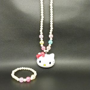 ANJU1234 / COD / KADO ANAK SET KALUNG GELANG MUTIARA KARAKTER ANAK LED / PERHIASAN AKSESORIS ANAK PEREMPUAN LED