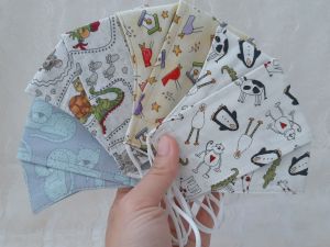 HaMi Handmade 3 Layer Filter Pocket Kids Mask Washable Cloth Mask Mask Topeng Mulut Kain