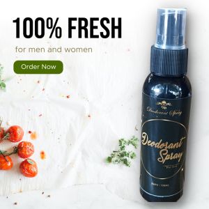 Deodorant Spray / Tawas Cair Wangi For Men 100mili Penghilang Bau Badan dan Ketiak non Alkohol 100