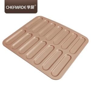 CHEFMADE Non-stick Eclair Mould Golden Lightning Puff Mold Finger Biscuit Long Strip Mold WK9172