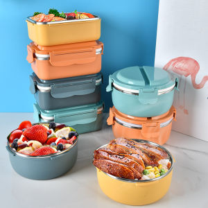 Microwave Free Stainless Steel 304 Lunch Box Food Container Enlarge Storage Tupperware Kotak Bekal Makanan [Kingsman]