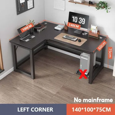 LALA L Shape Corner Desk Computer Learning Desk Office Study Learning Writing Table Meja pembelajaran komputer L型转角学习桌