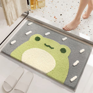 *SG SELLER* Anti Slip Cashmere Bath Mat|Machine Washable Thick MicroFiber Absorbent Non Slip Bathroom Floor Mat|Size 45x65cm