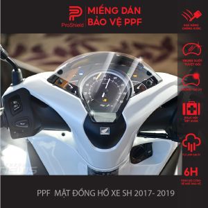 Miếng Dán PPF Bảo Vệ Mặt Đồng Hồ Xe Honda SH 2017 - 2019