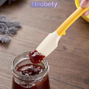 Heabety Silicone Mini bếp thìa Kem bơ bánh thìa trộn bột scraper bàn chải bơ Mixer phù hợp với tất cả các loại lọ và lon
