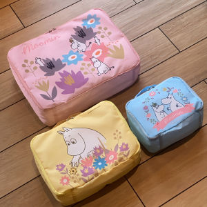 Japanese Style Cartoon Moomin 3 Piece Travel Storage Set Portable Luggage Organizer Handy Underwear Sorting Pouches