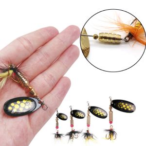 ENCOUNT 1Pc แบบพกพา เลื่อม ทนทาน เหยื่อตกปลา เหยื่อตกปลา ตะขอแหลม ช้อนปั่น