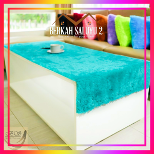 taplak meja bulu rasfur 75x45cm termurah dan glossy |taplak meja linen|taplak meja katun