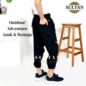 Celana Sirwal Anak Laki Laki Outdoor Adventure 6-18 Tahun Sirwal Remaja Panjang 7/8 Outdoor  Premium Bahan Driil Celana Panjang Anak Sampai Remaja