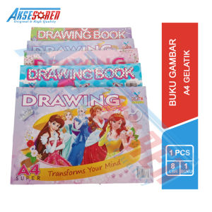 Buku Gambar A4 Dodo[1 Buku/8 Lembar] / Drawing Book Dodo / Buku Sekolah / Buku Kaligrafi / Buku Gambar 1 Pcs Murah / Alat Tulis Sekolah / Buku Gambar laki-laki dan Perempuan