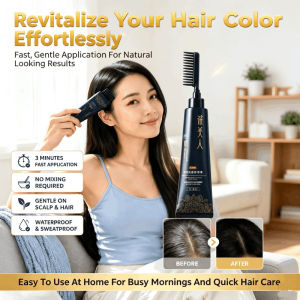 Ancient Herbal Magic Hair Dye Comb.Dye Hair Herbal Hair Color No Mix Easy Apply Comb Applicator