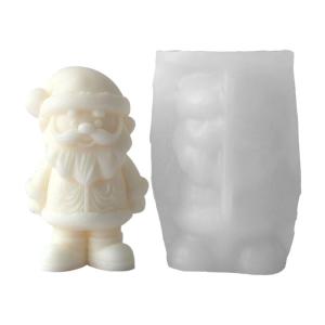 Santa clause Khuôn Silicone dễ dàng demolding silicon đa năng Khuôn Silicone cho trang trí ngày lễ xà phòng làm thủ công