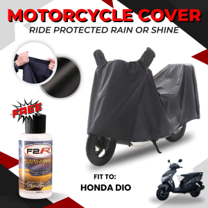 Motorcycle Cover Waterproof for HONDA DIO | NO TOP BOX ONLY with F2R Engine Treatment (60ML)