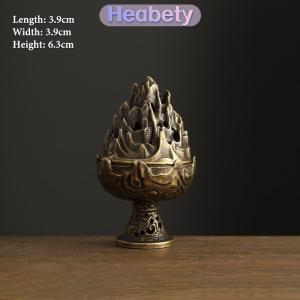 Heabety Vintage hợp Kim Hương Burner Stick chủ ba chân Rỗng ra mini Gỗ đàn hương Lư Hương Burner trang trí nhà