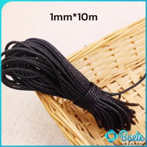 10m Leather Line Waxed Cord Thread String Strap Necklace Rope For Jewelry Making Bracelet Supplies