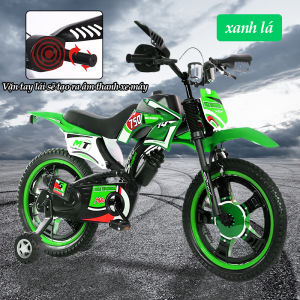 Xe đạp trẻ em Beige,Tay cầm xoay có thể tạo ra âm thanh của xe máy phù hợp cho trẻ từ 2-7 tuổi