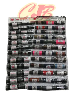 1 Roll 36 Pcs - Benang Jahit Pakaian dan Kain Super Drawn Butterfly Perlengkapan Menjahit