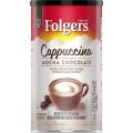 Folgers Cappuccino Mocha Chocolate Instant Coffee Beverage Mix, 16 oz 453g. 