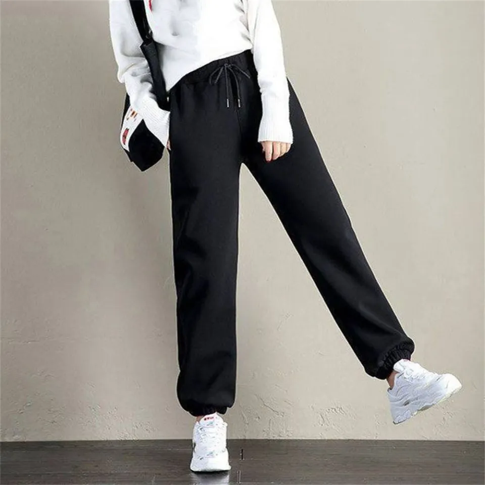 Womens Warm Jogging Pants Winter Thick Fleece Lined Trousers Joggers  Stretchy