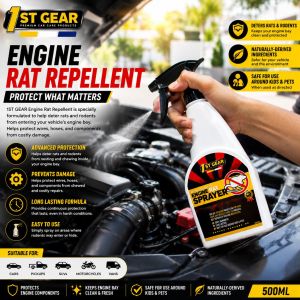 1st Gear Engine Rat Repellant 500ml - Keeps rats Away Protect your engine 1stGear Rat Guard Pro