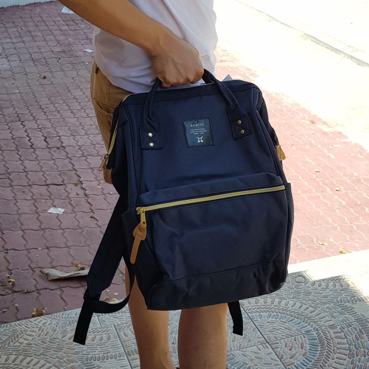 Original A.N.E.L.L.O Classic Canvas Backpack Dark Blue Lazada PH