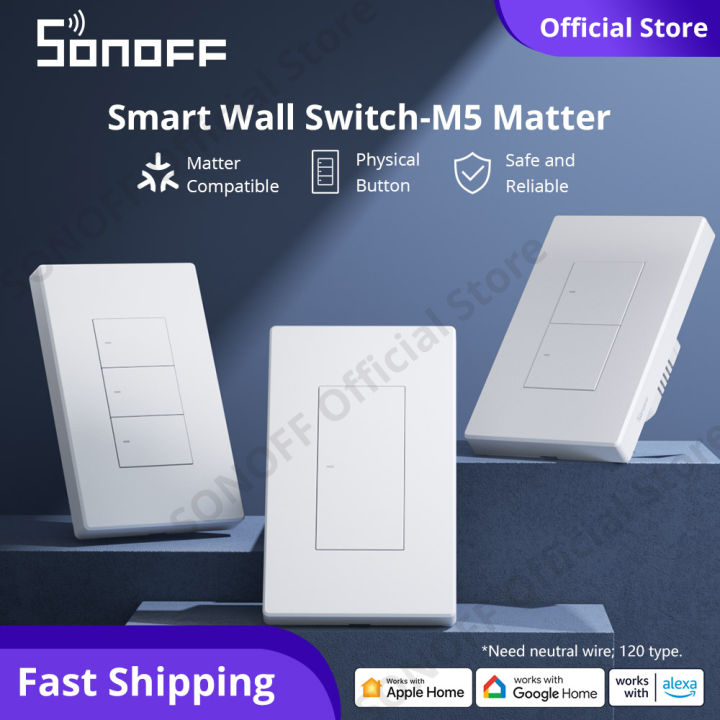 SONOFF M5 Matter Công tắc thông minh WiFi Loại công tắc đèn 120 Công ...