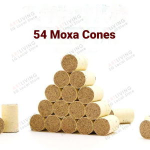 ArtLiving Bianstone Moxibustion Cup Set with 54 Moxa ConesHeat Therapy Moxibustion 砭石艾灸罐