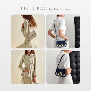 LIVIA Bag Jims Honey Tas bahu Wanita Tas kerja besar Jims Honey Realpic cod official store