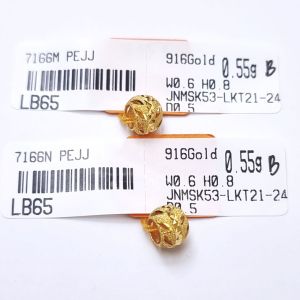 JIN JING PDR BEAD STAR/DAUN EMAS 916 TULEN 0.55g-0.59g