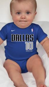 Baby Monthly Onesies - Basketball Jersey DallasMavericks JC7F
