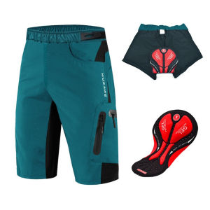 Wosawe Men Cycling Shorts Silicone Padded Mountain Downhill Breathable Casual Sports Bike Short Pant