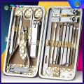 【Japan Original】New 19pcs Manicure Set Complete Original Stainless Carbon Steel Kit Box Nail Clippers Set Premium Personal Care Pedicure Tools. 