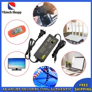 Vktech Universal Voltage Power Adapter 3-36V 60W Adjustable with LCD Display US Plug for Electronics Repair