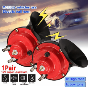 PROMO TERBARU OTOHEROES 2 PCS Type R Klakson Keong 12V Mobil Truk Air Horn 60dB Tahan Air - 60B