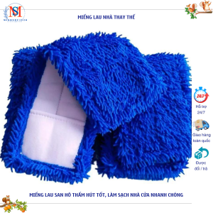 Nùi cây lau nhà san hô 45-60-80-90cm  Miếng lau nhà thay thế cây lau nhà inox tấm lau nhà san hô giẻ lau bông lau thay thế