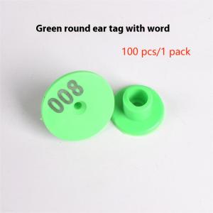 100pcs Sheep Ear Tags with Text Earrings for Goat Animal Identification Tags Livestock Supplies Animal Identification