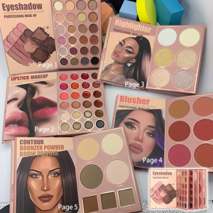 Multifunctional eyeshadow palette Book repair highlight blush concealer matte eyeshadow palette